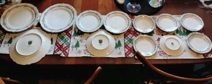 Silver Trimmed Belcrest Dining ware