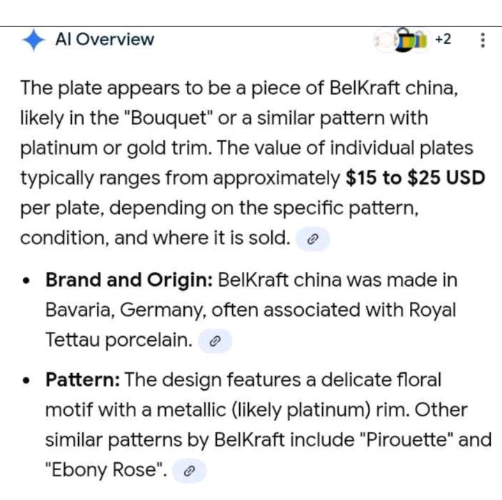 Silver Trimmed Belcrest Dining ware
